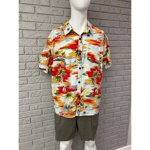 In gear Fashion Men Short Sleeve Hawaiian Shirt Size L